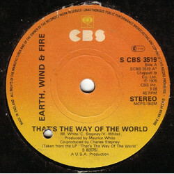Earth, Wind & Fire That's The Way Of The World / Africano USED VINYL 7INCH SINGLE 45 RPM