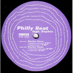 Philly Beat / Sophia Voulez Vous USED VINYL 12INCH 33 S RPM MAXI-SINGLE