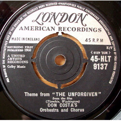 Don Costa's Orchestra And Chorus Theme From "The Unforgiven" USED VINYL 7INCH 45 RPM SINGLE