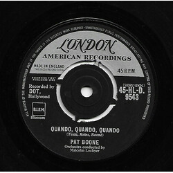 Pat Boone Quando, Quando, Quando USED VINYL 7INCH 45 RPM SINGLE