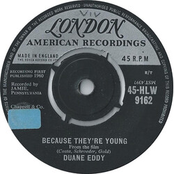 Duane Eddy Because They're Young USED VINYL 7INCH 45 RPM SINGLE