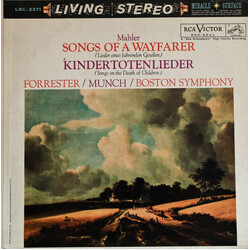 Gustav Mahler / Boston Symphony Orchestra / Charles Munch / Maureen Forrester Songs Of A Wayfarer / Kindertotenlieder Vinyl LP USED