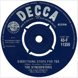 The Syncopators (2) Everything Stops For Tea / If I Had A Talking Picture Of You USED VINYL 7INCH SINGLE 45 RPM