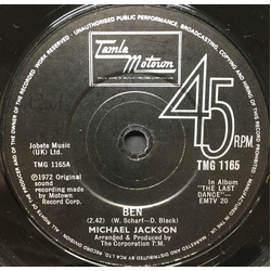 Michael Jackson / Marvin Gaye Ben / Abraham, Martin And John Vinyl 7" USED