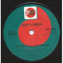 Joey Loren Let The Song Last Forever USED VINYL 7INCH 45 RPM SINGLE