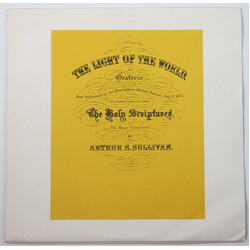 Sir Arthur Sullivan Light Of The World Vinyl LP USED