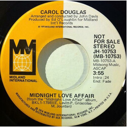 Carol Douglas Midnight Love Affair USED VINYL 7INCH 45 RPM PROMO