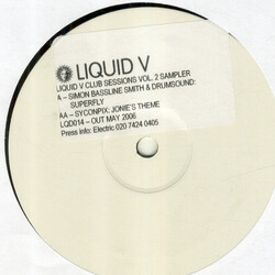 Drumsound & Simon "Bassline" Smith / Syncopix Liquid V Club Sessions Vol. 2 (Album Sampler) USED VINYL 12INCH SAMPLER 45 RPM WHITE LABEL PROMO