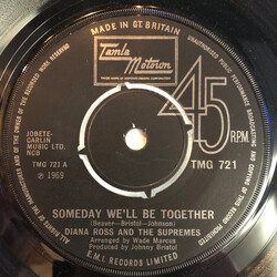 The Supremes Someday We'll Be Together USED VINYL 7INCH 45 RPM SINGLE MONO