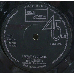 The Jackson 5 I Want You Back VINYL 7" USED