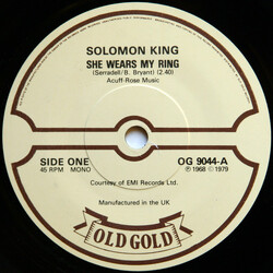 Solomon King She Wears My Ring USED VINYL 7INCH 45 RPM MONO