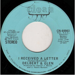 Delbert & Glen I Received A Letter USED VINYL 7INCH 45 RPM PROMO STEREO MONO