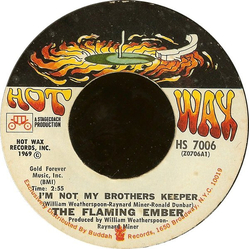 Flaming Ember I'm Not My Brothers Keeper / Deserted Village Vinyl 7" USED