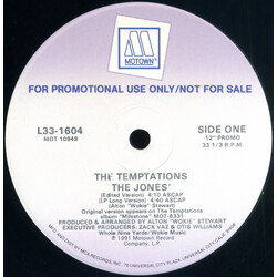The Temptations The Jones' VINYL 12" USED
