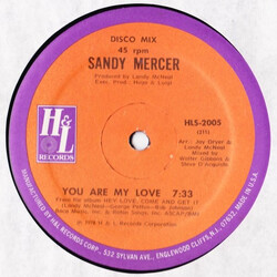 Sandy Mercer You Are My Love / Play With Me USED VINYL 12INCH 45 RPM