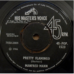 Manfred Mann Pretty Flamingo Vinyl 7" USED