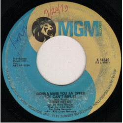 Jimmy Helms Gonna Make You An Offer You Can't Refuse USED VINYL 7INCH SINGLE 45 RPM