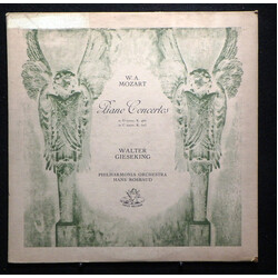 Wolfgang Amadeus Mozart / Walter Gieseking W. A. Mozart Piano Concertos In D Minor, K. 466 /In C Major, K. 503 Vinyl LP USED