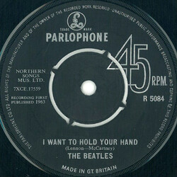 The Beatles I Want To Hold Your Hand VINYL 7" USED