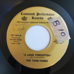 The Tune-Timers A Land Forgotten / Carry Me Back Carrie Vinyl 7" USED