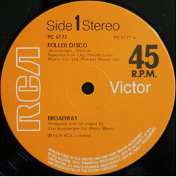Broadway (33) Roller Disco USED VINYL 12INCH 45 RPM