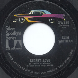 Slim Whitman Secret Love / Rose Marie USED VINYL 7INCH SINGLE 45 RPM REISSUE
