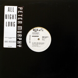Peter Murphy All Night Long USED VINYL 12INCH 33 S RPM SINGLE PROMO