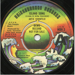 Artie Kornfeld Island Song USED VINYL 7INCH 45 RPM SINGLE PROMO