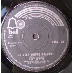 Gary Glitter Oh Yes! You're Beautiful USED VINYL 7INCH 45 RPM SINGLE