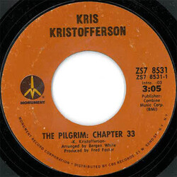 Kris Kristofferson The Pilgrim: Chapter 33 USED VINYL 7INCH SINGLE