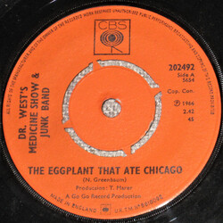Dr. West's Medicine Show And Junk Band The Eggplant That Ate Chicago USED VINYL 7INCH 45 RPM SINGLE
