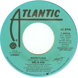 Mel & Kim Respectable USED VINYL 7INCH 45 RPM STEREO PROMO
