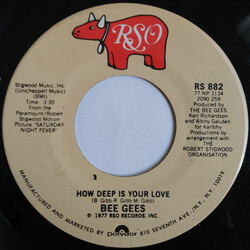 Bee Gees How Deep Is Your Love / Can't Keep A Good Man Down USED VINYL 7INCH 45 RPM SINGLE