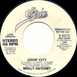 Molly Hatchet Jukin' City Vinyl 7" USED