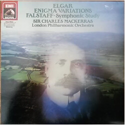 Sir Edward Elgar / The London Philharmonic Orchestra / Sir Charles Mackerras / David Bell (5) Enigma Variations / Falstaff - Symphonic Study Vinyl LP 