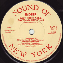 Indeep Last Night A D.J. Saved My Life USED VINYL 7INCH 45 RPM SINGLE