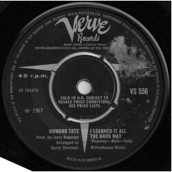 Howard Tate I Learned It All The Hard Way USED VINYL 7INCH 45 RPM SINGLE