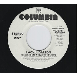 Lacy J. Dalton The Night Has A Heart Of It's Own USED VINYL 7INCH 45 RPM PROMO STEREO