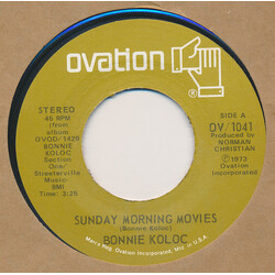 Bonnie Koloc Sunday Morning Movies USED VINYL 7INCH 45 RPM SINGLE