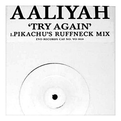 Aaliyah Try Again (Pikachu's Ruffneck Mix) USED VINYL 12INCH 45 RPM SINGLE SIDED UNOFFICIAL RELEASE WHITE LABEL