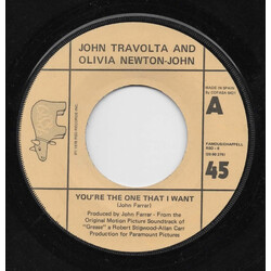 John Travolta / Olivia Newton-John You're The One That I Want (Tu Eres A Quien Yo Quiero) USED VINYL 7INCH SINGLE 45 RPM