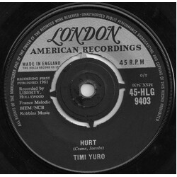 Timi Yuro Hurt Vinyl 7" USED