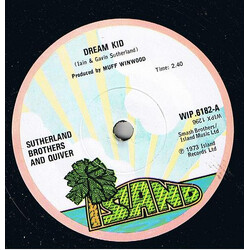 Sutherland Brothers / Quiver Dream Kid USED VINYL 7INCH 45 RPM SINGLE