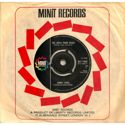 Jimmy Lewis The Girls From Texas USED VINYL 7INCH 45 RPM SINGLE