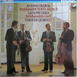 Antonín Dvořák / Giuseppe Verdi / Vermeer Quartet Streichquartett Nr. 10 Es-dur, Op. 51 / Streichquartett E-moll Vinyl LP USED