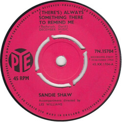 Sandie Shaw (There's) Always Something There To Remind Me USED VINYL 7INCH 45 RPM SINGLE
