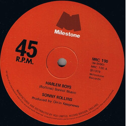Sonny Rollins Harlem Boys USED VINYL 12INCH 45 RPM