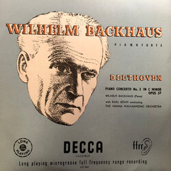 Wilhelm Backhaus / Ludwig van Beethoven / Karl Böhm / Wiener Philharmoniker Piano Concerto No. 3 In C Minor Opus 37 Vinyl LP USED