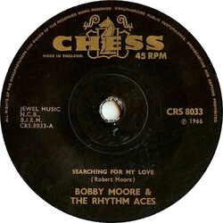 Bobby Moore & The Rhythm Aces Searching For My Love / Hey, Mr. D.J. USED VINYL 7INCH SINGLE 45 RPM