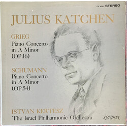 Edvard Grieg / Robert Schumann / Julius Katchen / István Kertész / Israel Philharmonic Orchestra Piano Concerto In A Minor (Op. 16) / Piano Concerto I